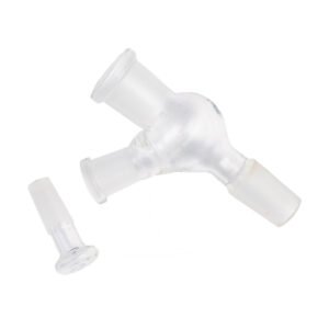 14mm female to 14mm male pass through glass adapter
