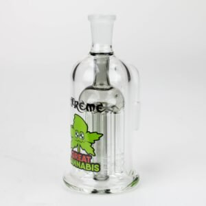 xtreme 5" glass bong tree arms diffuser ash catcher