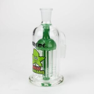 xtreme 5" glass bong tree arms diffuser ash catcher