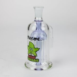 xtreme 5" glass bong tree arms diffuser ash catcher