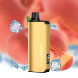 alibarbar ingot peach ice 9000 puffs.webp