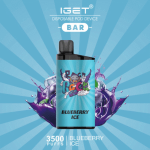 iget bar blueberry ice 3500 puffs disposable vape