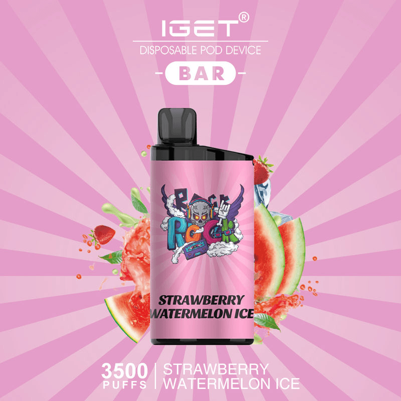 iget bar strawberry watermelon ice 3500 puffs disposable vape iget bar strawberry watermelon ice 3500 puffs disposable vape