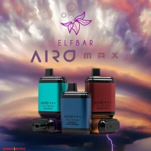 elf bar airo max 5000 puffs bold 50 grape ice