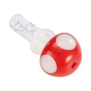 potv x empire glass red & white mushroom