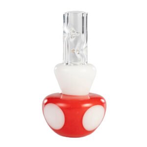 potv x empire glass red & white mushroom