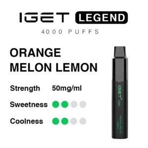 iget legend 4000 puffs orange melon lemon