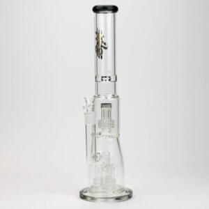 17.5 inches h2o glass water bong with shower head percolator