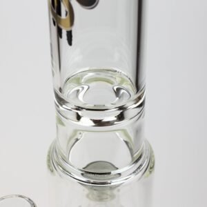 17.5 inches h2o glass water bong with shower head percolator