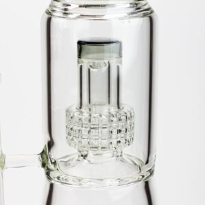 17.5 inches h2o glass water bong with shower head percolator