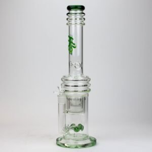 17 inches h2o glass water bong with double layer honeycomb
