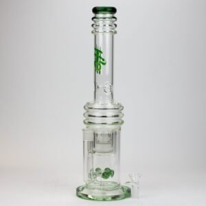 17 inches h2o glass water bong with double layer honeycomb