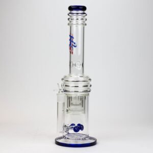 17 inches h2o glass water bong with double layer honeycomb