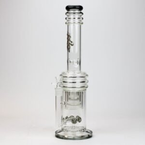 17 inches h2o glass water bong with double layer honeycomb