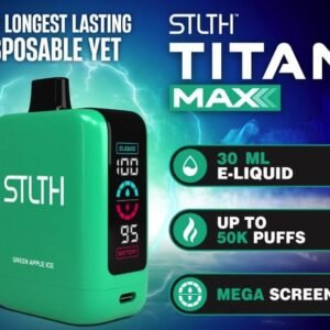stlth titan max – disposable (50,000 puffs)