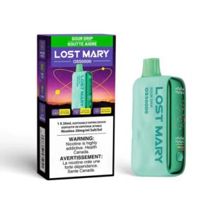 sour drip flavour lost mary os50000 disposable vape new
