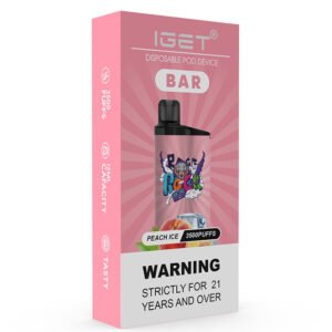 peach ice iget bar